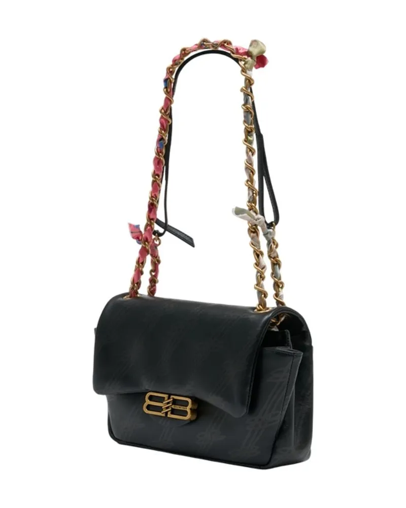 Balenciaga Women's Darling Bag M -  Leather Black Calfskin Handbags-Purses Black