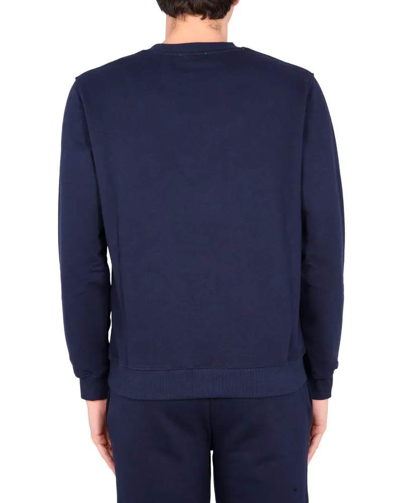 Ballantyne Logo-Print Cotton Sweatshirt — Blue Blue