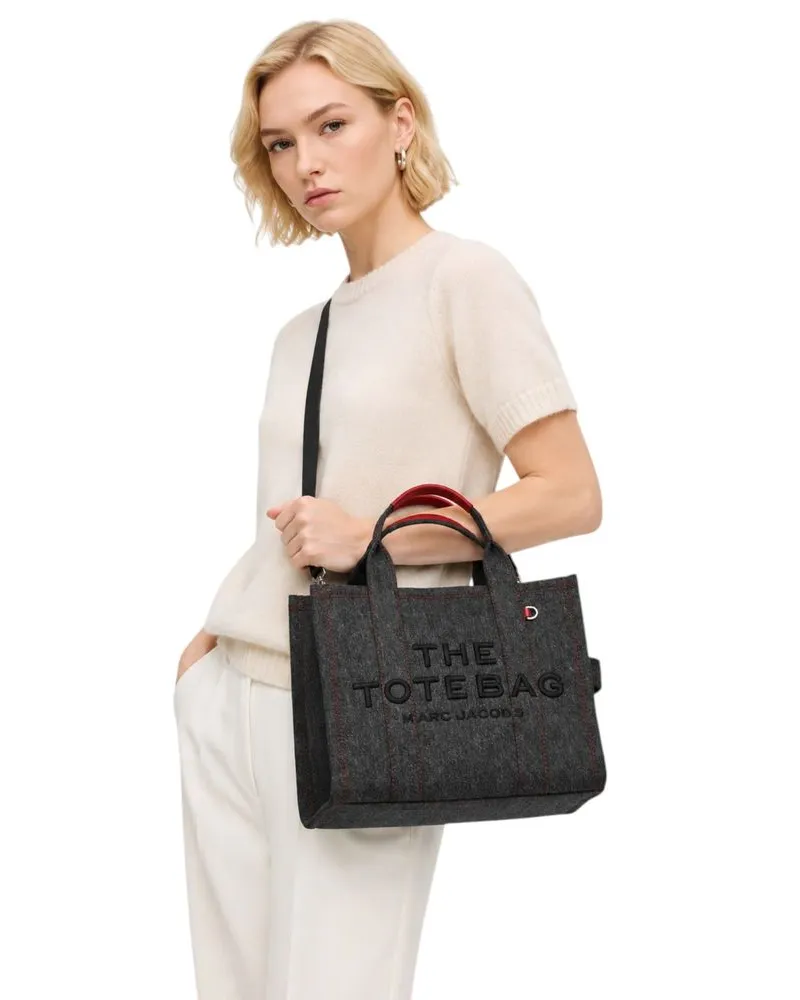 Marc Jacobs Women's Tote Bag Black Cotton - Tote-Bags Black