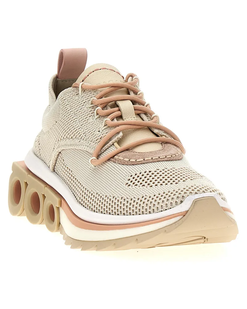Ferragamo Nima Sneakers — Cream Cream