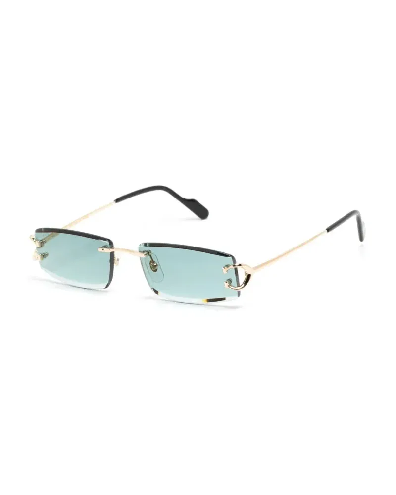 Cartier CT0465S Rimless Sunglasses — Gold Gold