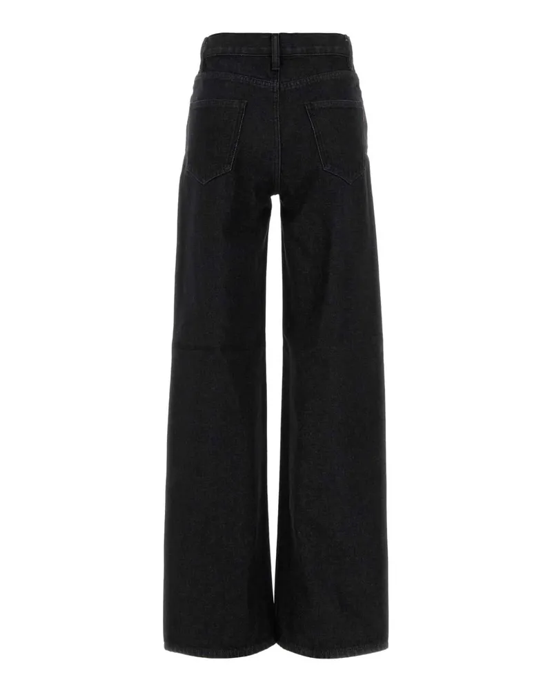 Tory Burch Wide-Leg Denim Jeans — Black Black