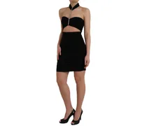 Cut-Out Bodycon Dress — Black