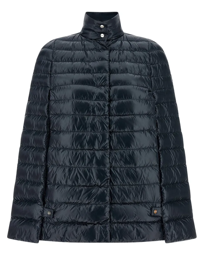 Herno Ultralight Nylon Cape Down Jacket — Black Black