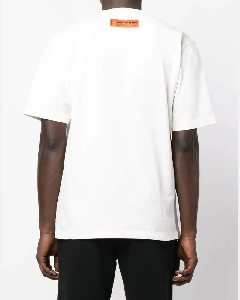 Heron Preston Logo-Embroidered T-Shirt — White White