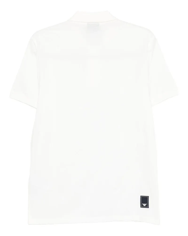 Emporio Armani Cotton Polo Shirt — White White