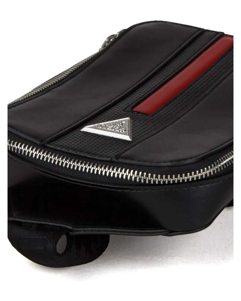 Guess Men's Crossbody Bag Black Polyurethane - Crossbody-Bags Black