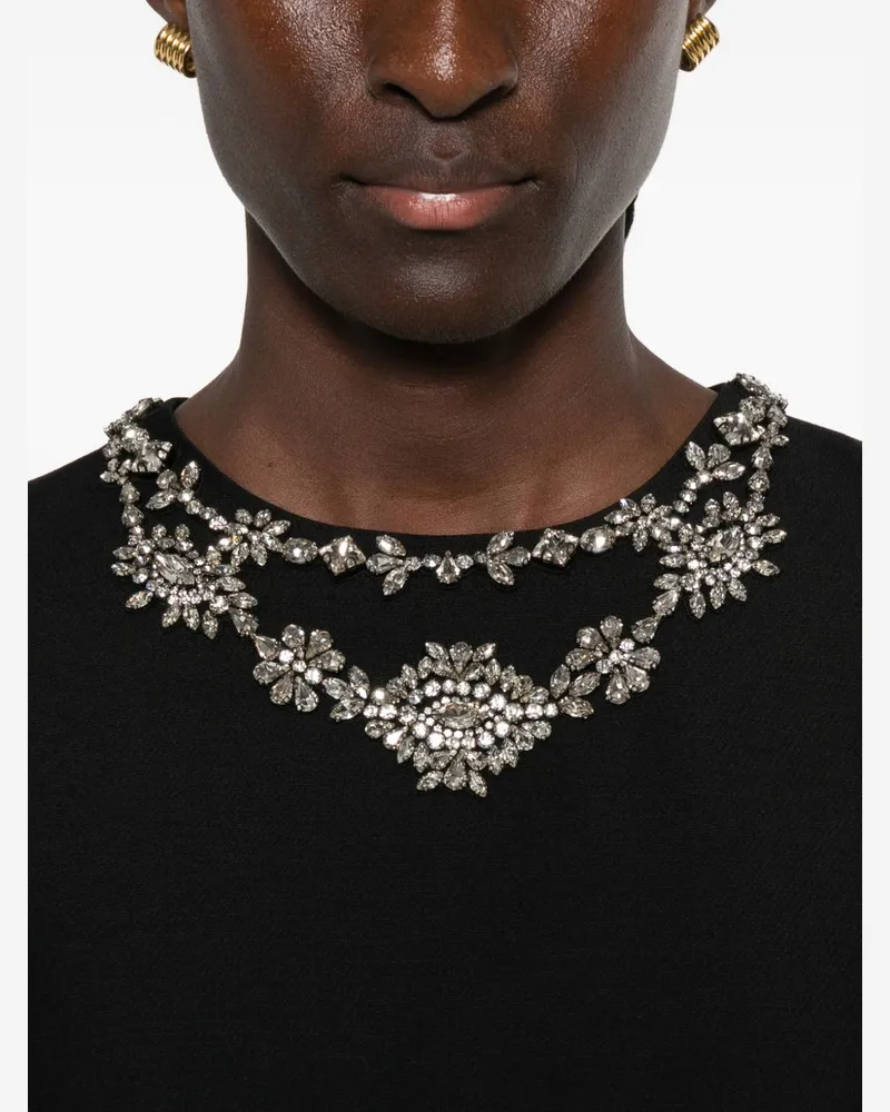 Valentino Garavani Crystal-Embellished Dress — Black Black