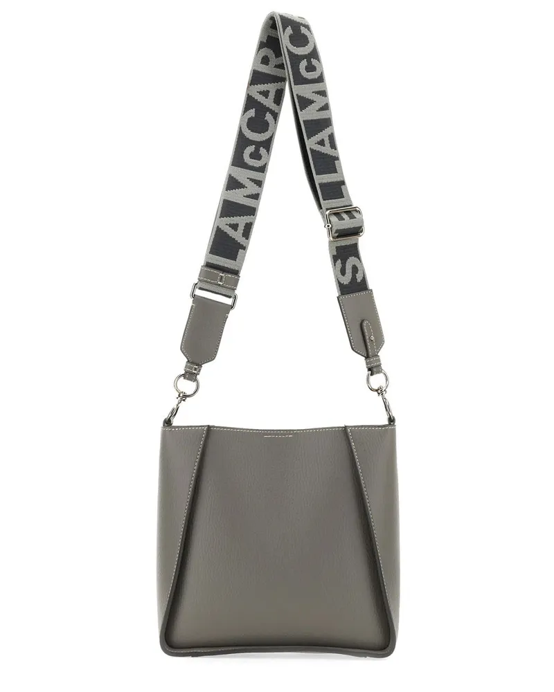 Stella McCartney Women's Shoulder Bag With Logo Grey Gray