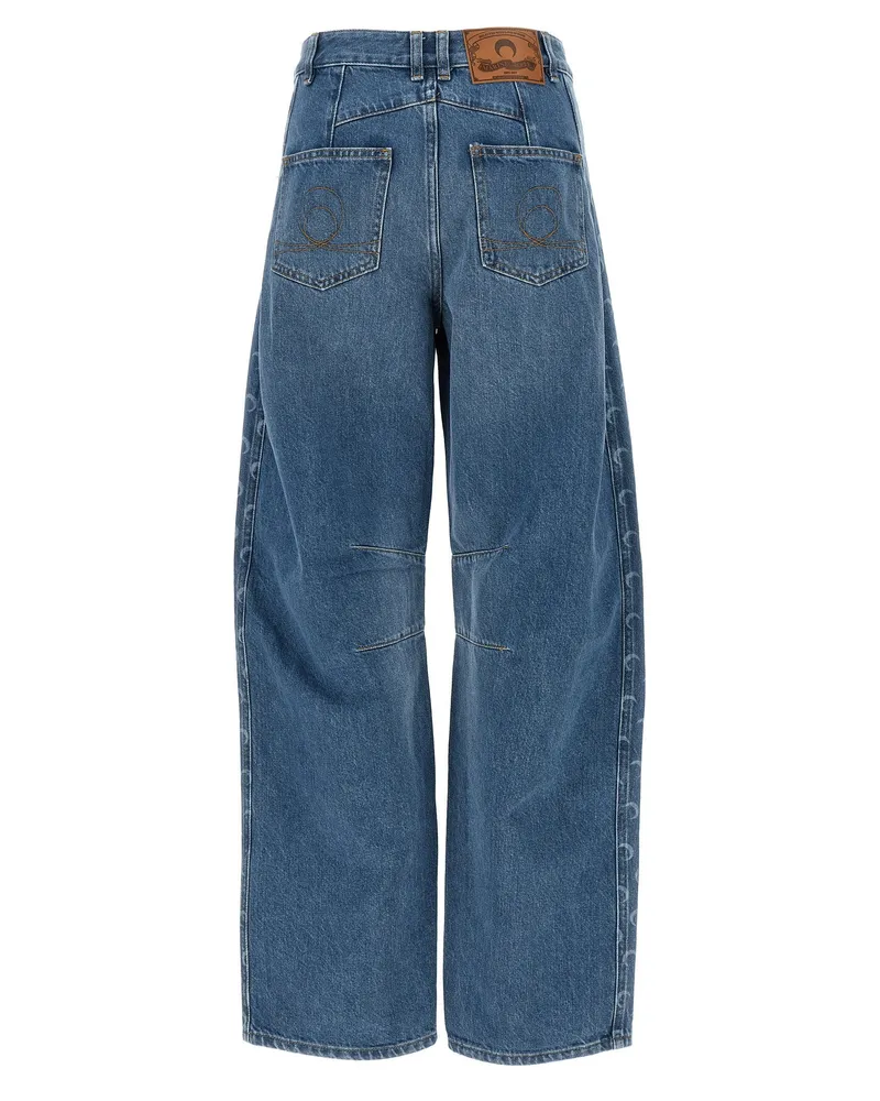 Marine Serre Moon Jeans — Blue Blue
