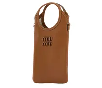 Women's Caramel Leather Phone Case Cognac Extra-Accessori