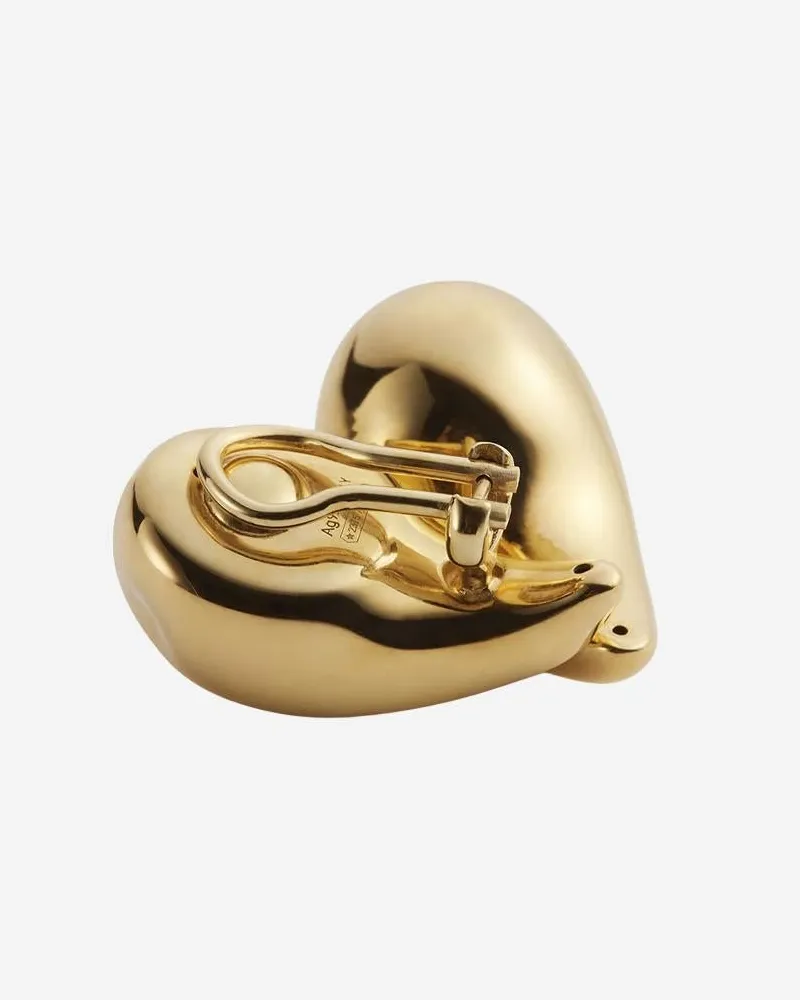 Bottega Veneta Women's Golden Drop Clip-On Earrings Sterling Silver Gold