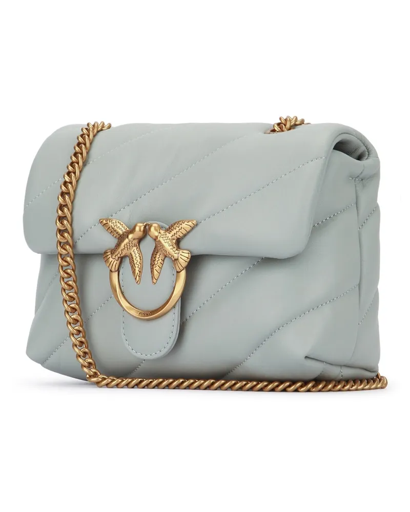 Pinko Women's Love Puff Mini Cl Sheep Nappa K32q Leather Borse A Mano Bag Gray