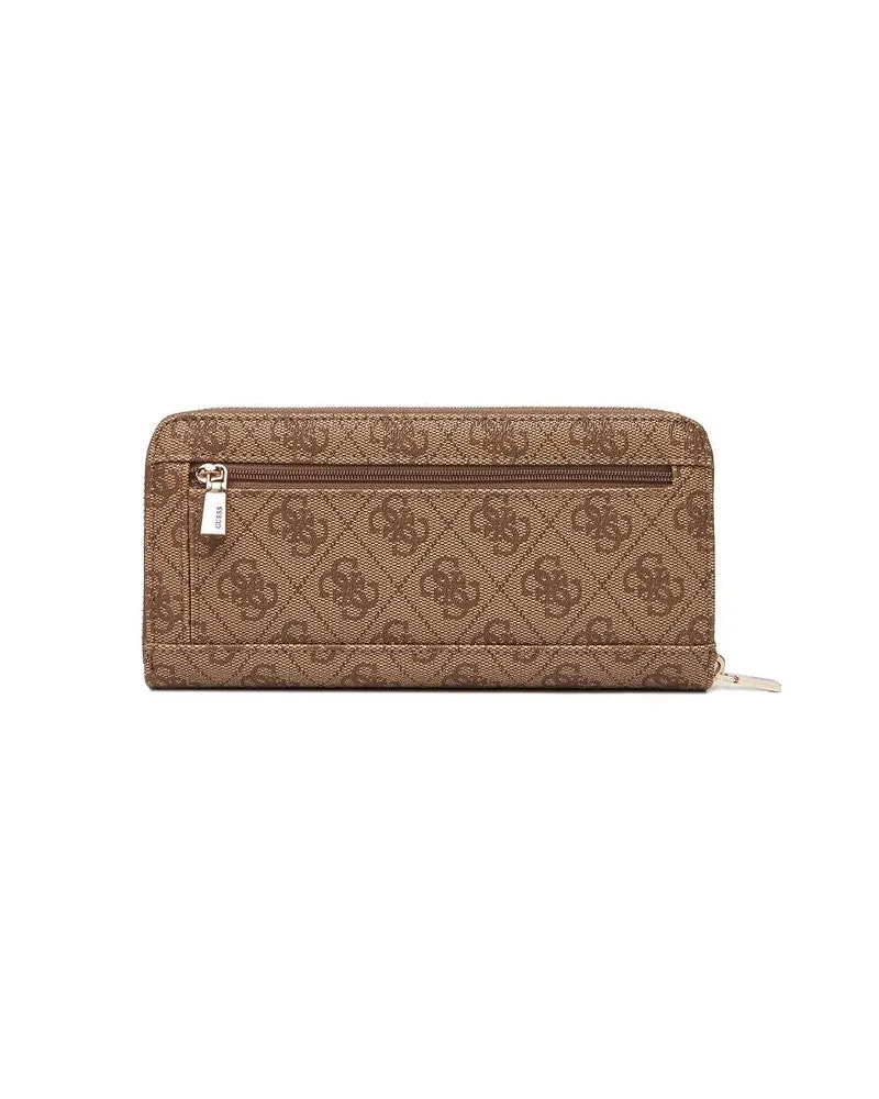 Guess Women's Wallet Latte Logo Polyurethane Bags Beige