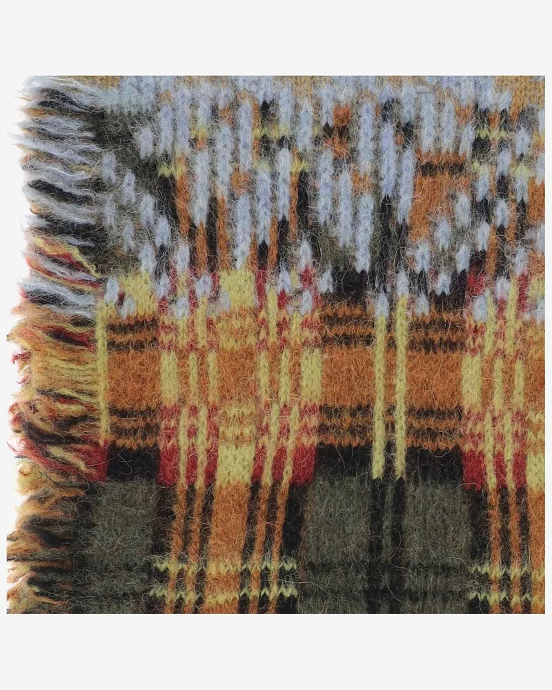 Dries van Noten Wool and Alpaca Knit Scarf — Multicolor Multicolor