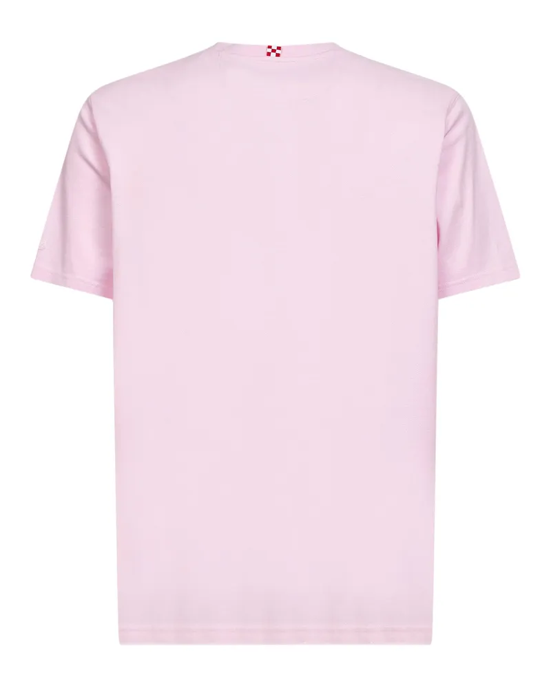 MC2 Saint Barth Men's T-Shirt Bakewell Pink Cotton T-Shirts And Polos Pink