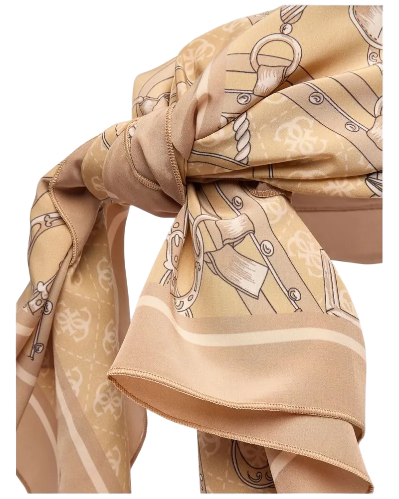 Guess Women's Hat Taupe Polyester Accessories Beige