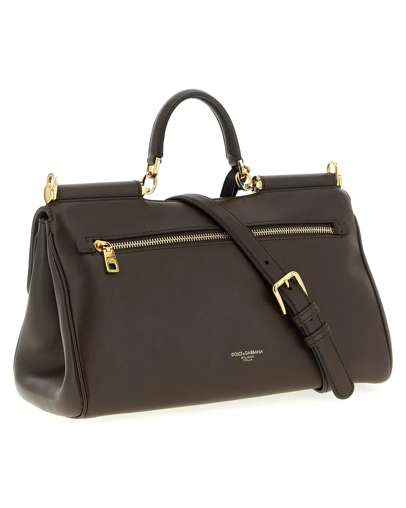 Dolce & Gabbana Top Handle Bag — Brown Brown