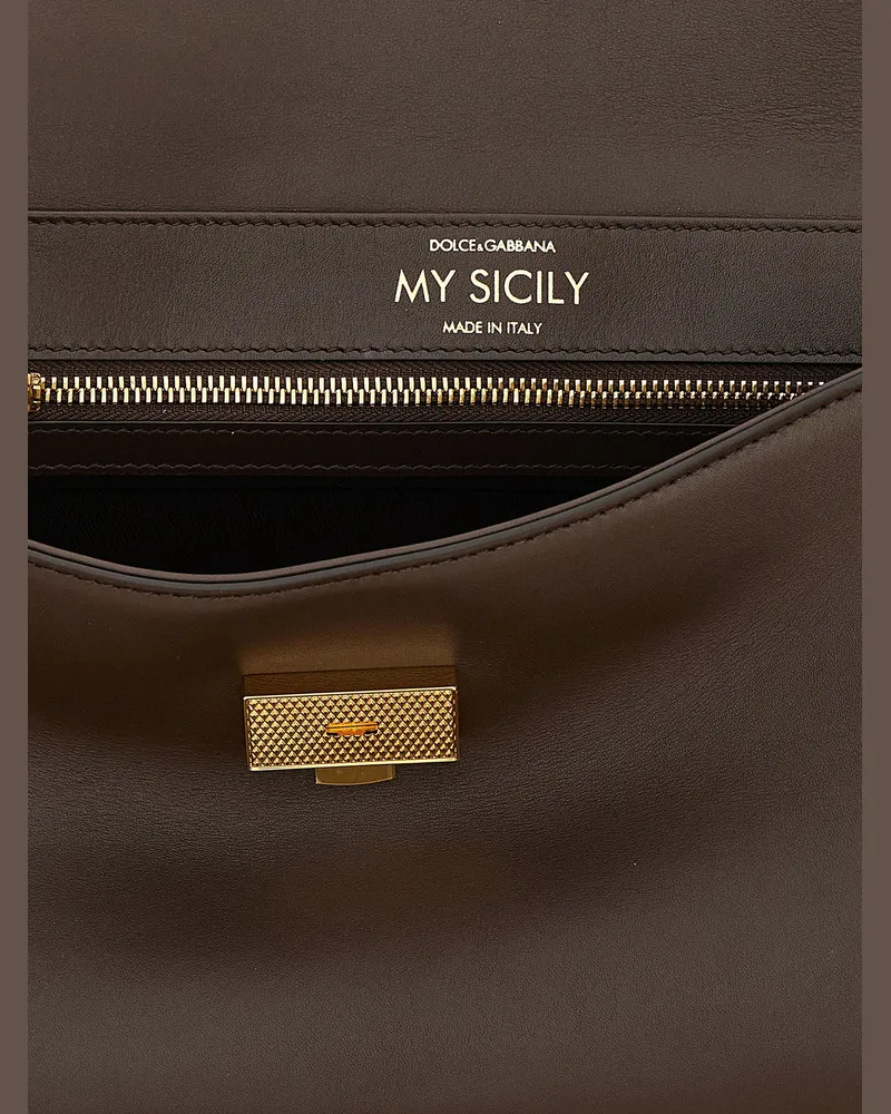 Dolce & Gabbana Top Handle Bag — Brown Brown