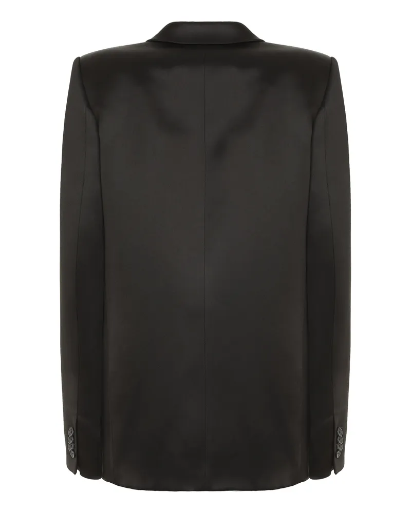KHAITE Women's Willow Double-Breasted Blazer Black Viscose Blazers Jacket Black