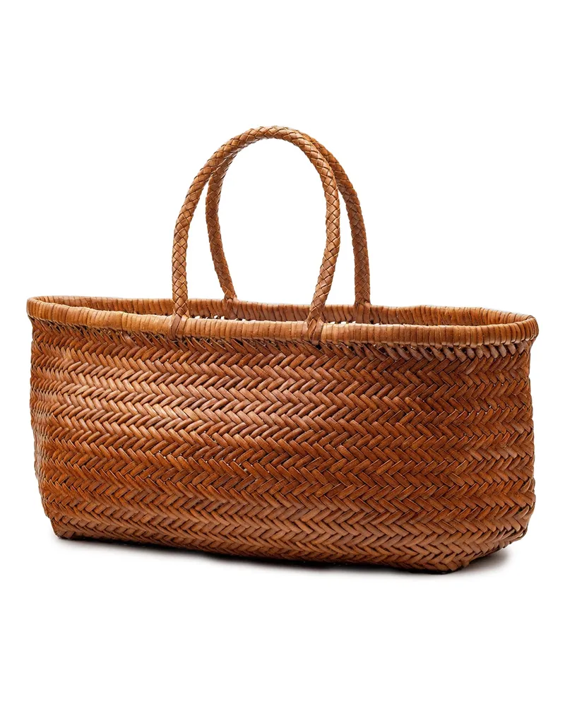 Dragon Diffusion Women's Handbag Triple Jump Tan Buff Calf Leather Handbags Hand Bags Tan