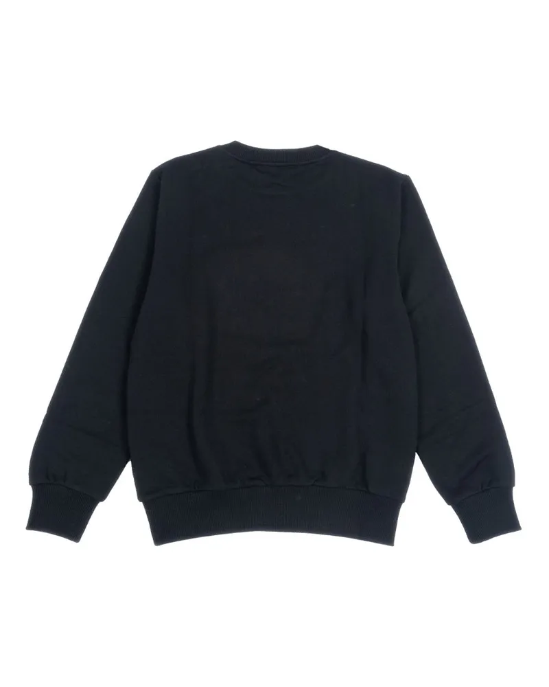 Balmain Logo Cotton Sweatshirt — Black Black