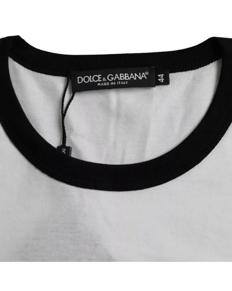 Dolce & Gabbana Men's Jazz Print Cotton T-Shirt Black Black