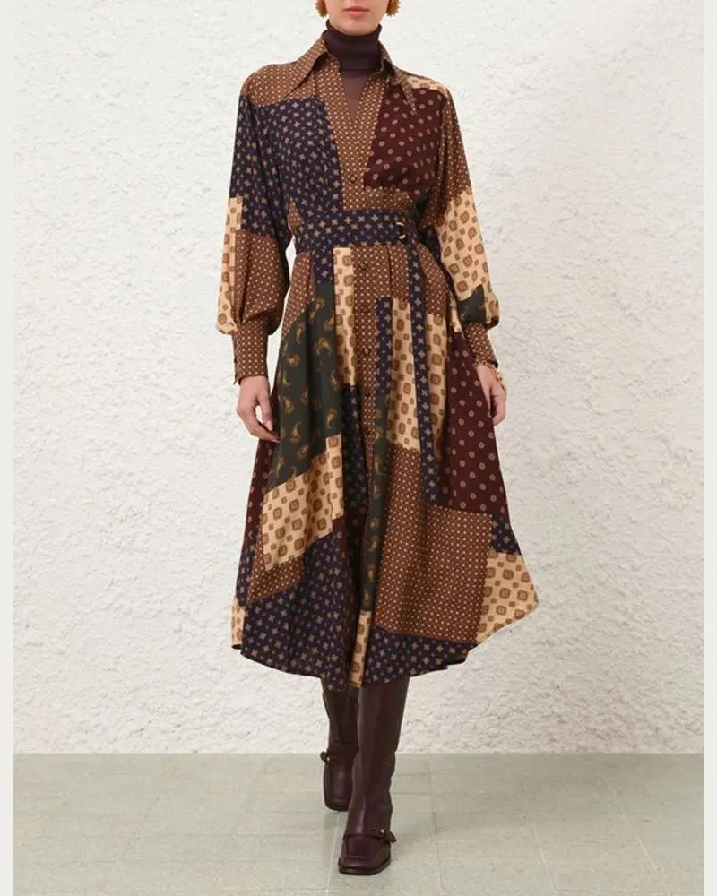 Zimmermann Zimmer Dress — Brown Brown