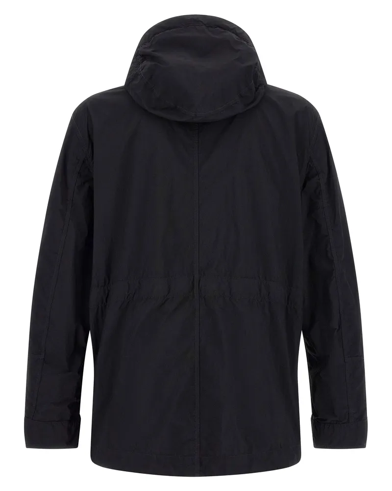 Stone Island Brushed Nylon Crinkled Jacket — Black Black
