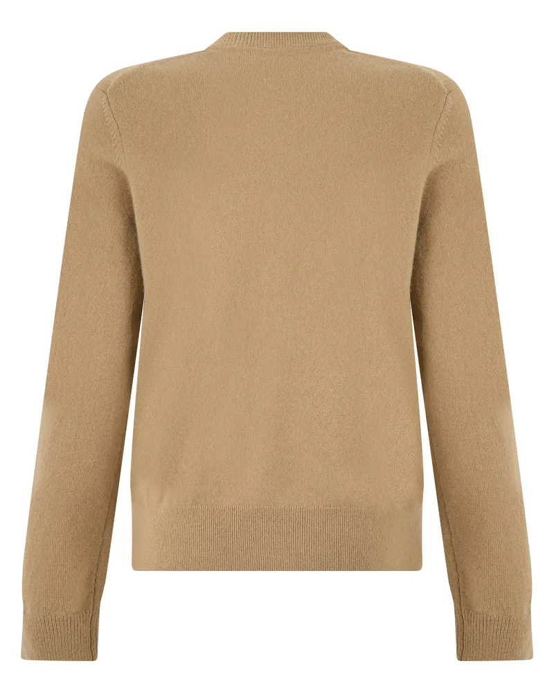 Burberry Cashmere Blend Cardigan — Beige Beige