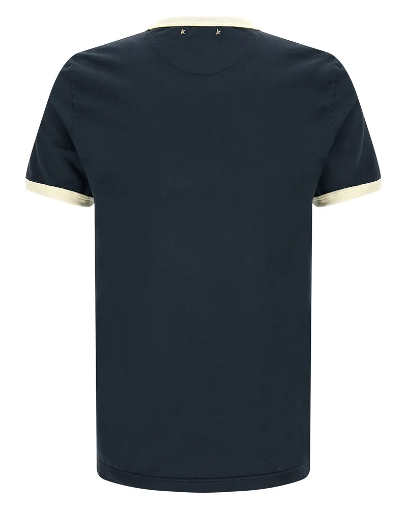 Golden Goose Men's Blue Cotton T-Shirt Navy