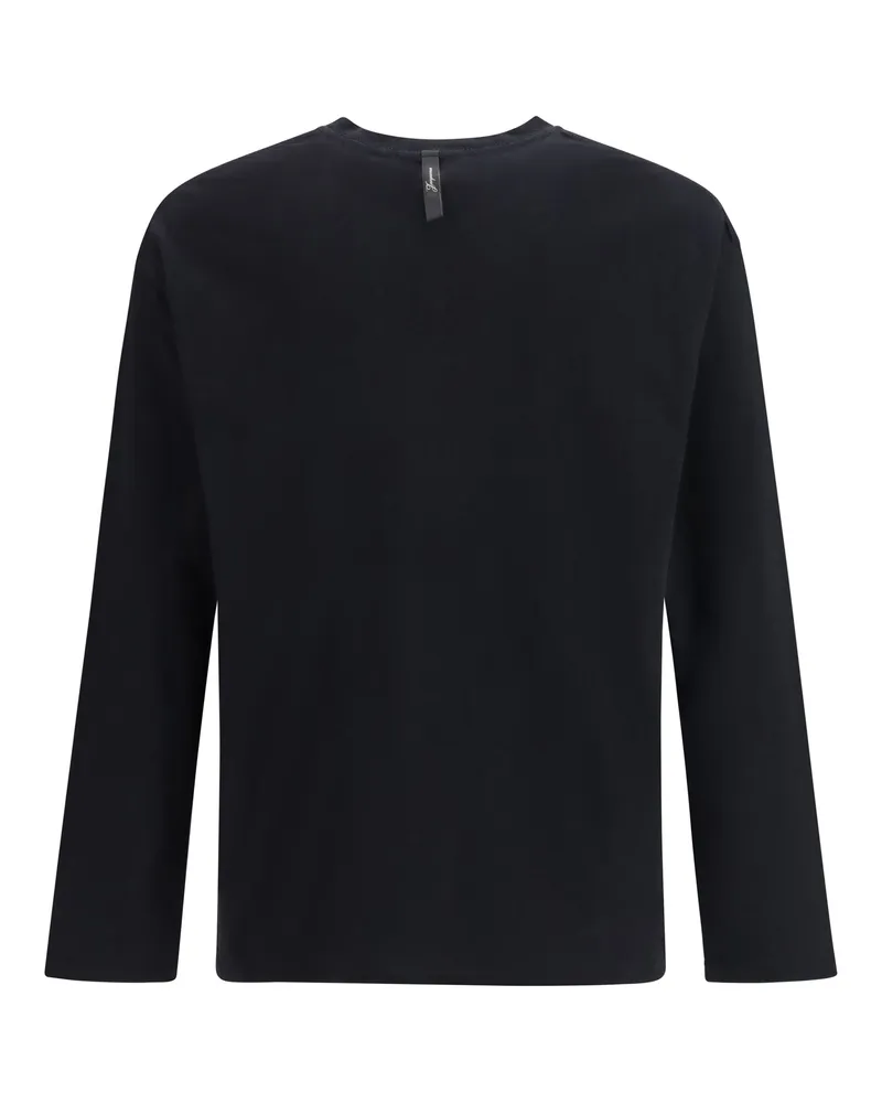 Jacquemus Men's Long Sleeve T-Shirt Black Cotton; True Hemp T-Shirts And Polos Black