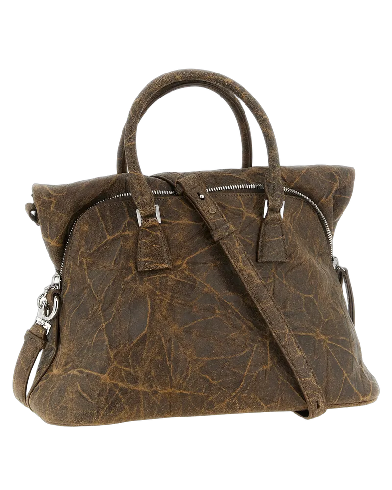 Maison Margiela Women's Brown Goatskin Shoulder Bag Brown