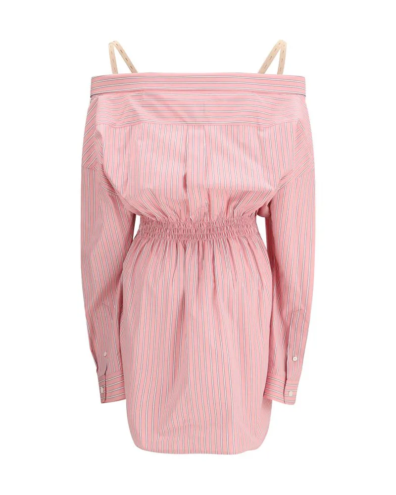 Miu Miu Women's Multicolor Cotton Casual Dress Pink