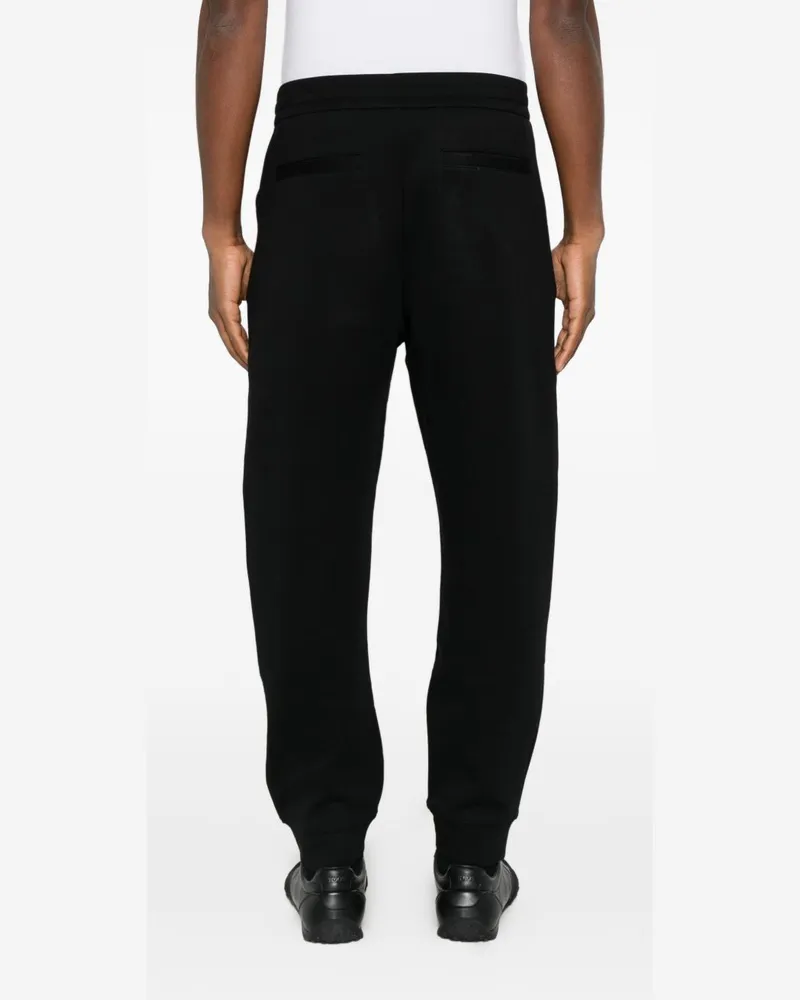 Emporio Armani Cotton Jersey Joggers — Black Black