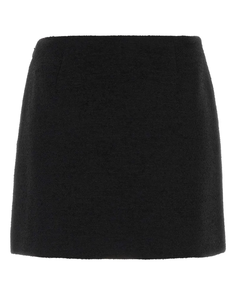 Fendi Wool Mini Skirt — Black Black