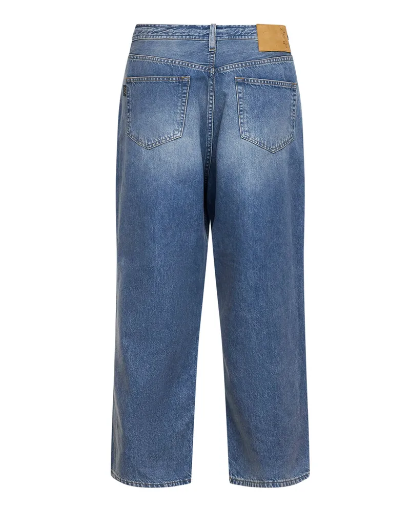 Haikure Men's Jeans Ray Blue Cotton Denim Blue