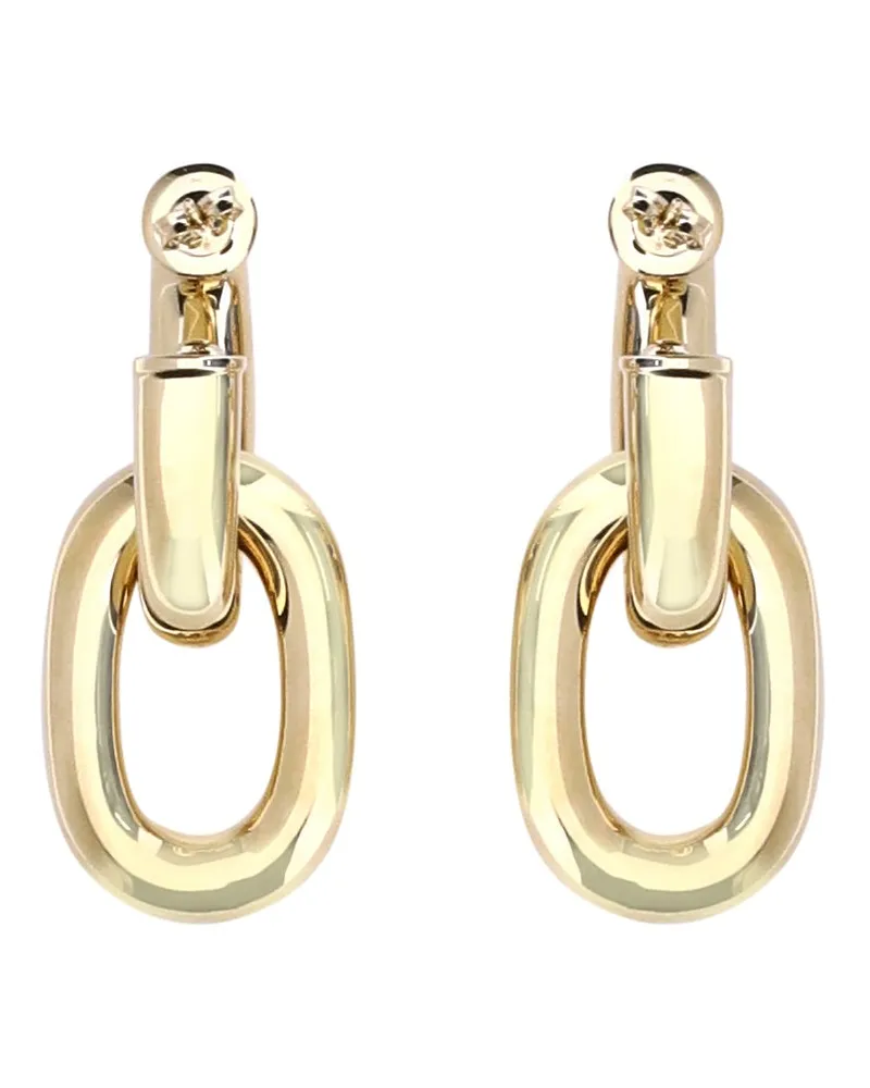 Paco Rabanne Women's Earrings Double Xl Link Gold Resin Gold