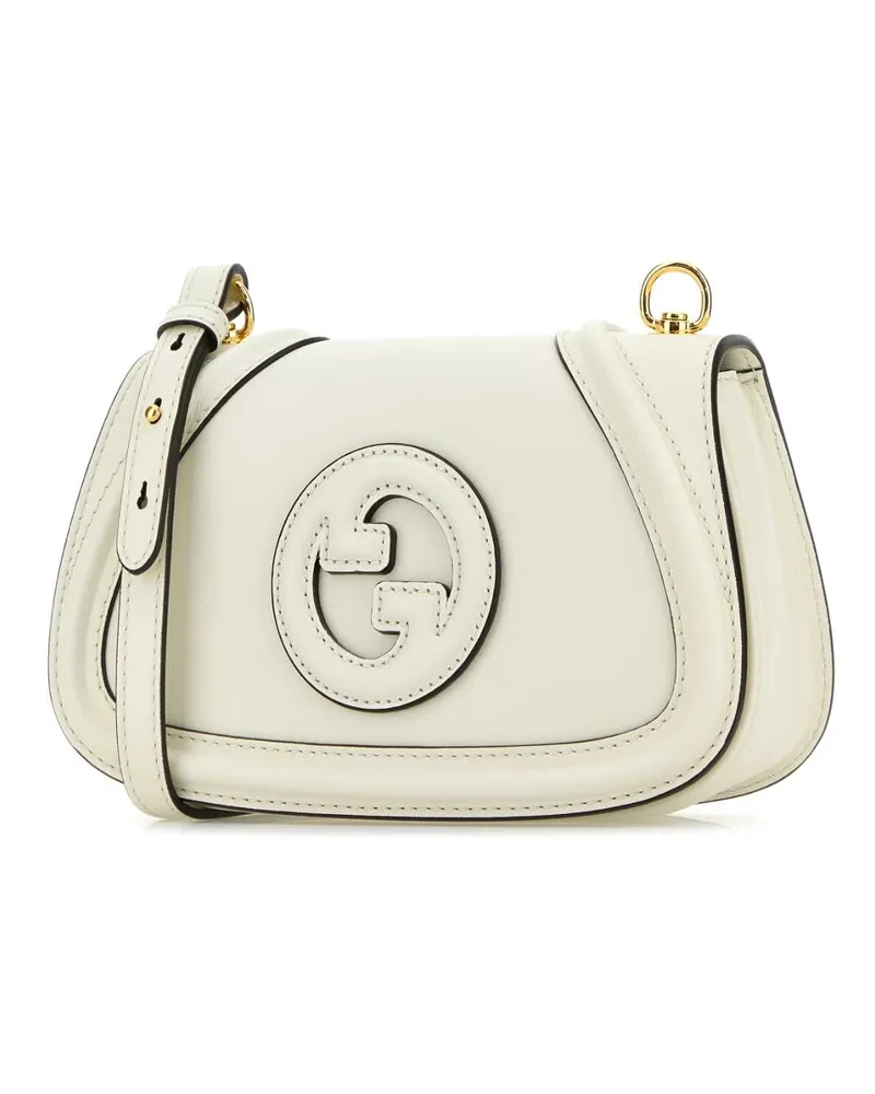 Gucci Women's Ivory Leather Small  Blondie Crossbody Bag Offwhite Borse A Tracolla White