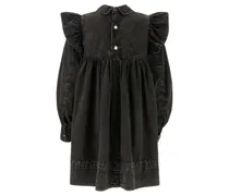 Washed Organic Cotton Dress — Black