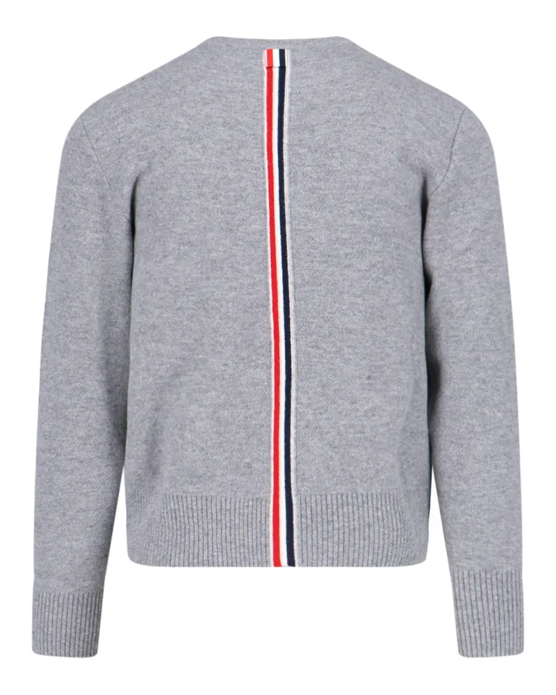 Thom Browne Men's Sweaters Grey Virgin Wool Gray