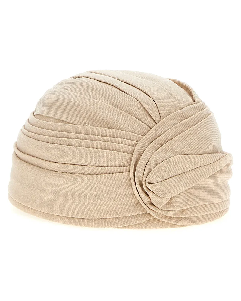 Valentino Garavani Wool Turban — Cream Cream