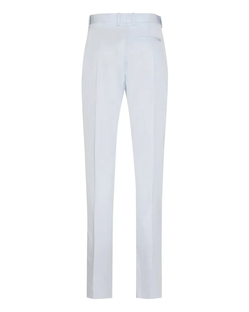 Bottega Veneta Women's Straight-Leg Trousers Turquoise Viscose Straight Turquoise