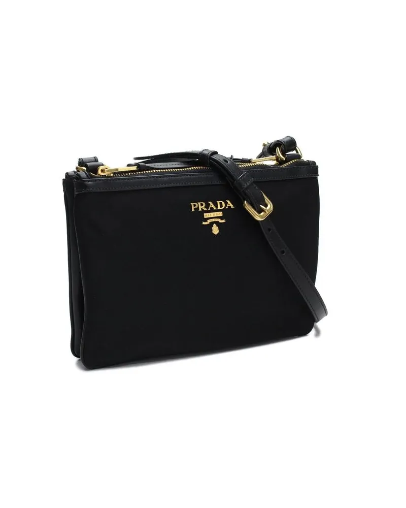 Prada Women's Black Nylon Crossbody Bag Black