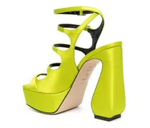Platform Heel Sandal — Neon Green