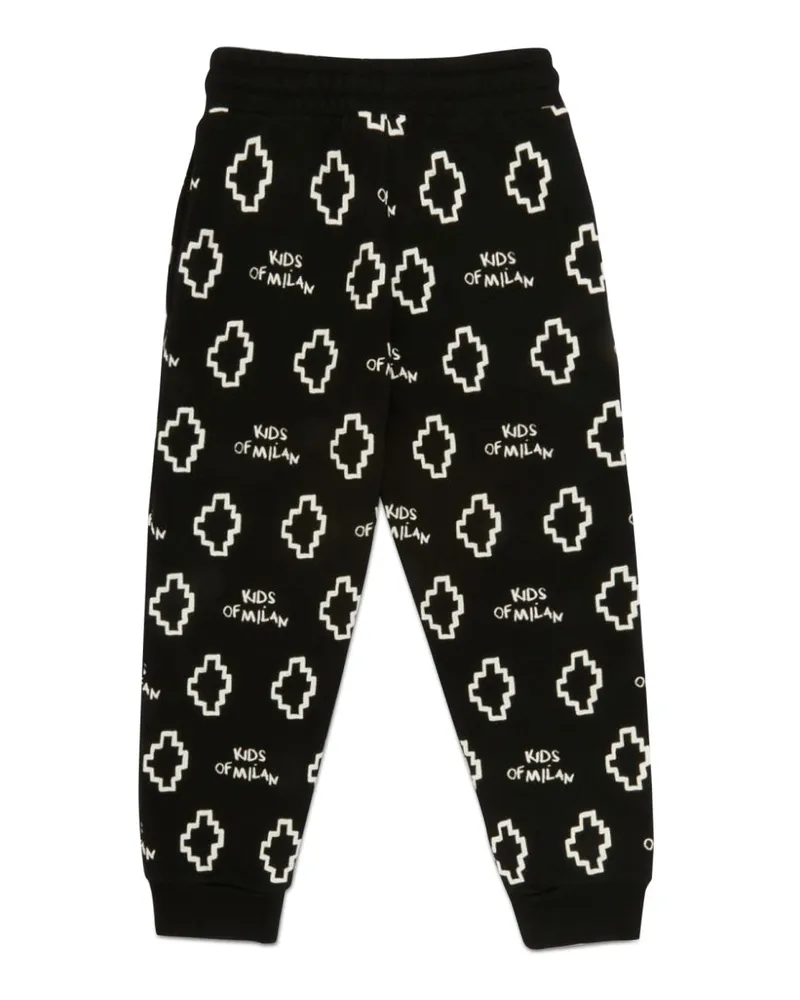 Marcelo Burlon | County of Milan Logo Cotton Blend Joggers — Black Black
