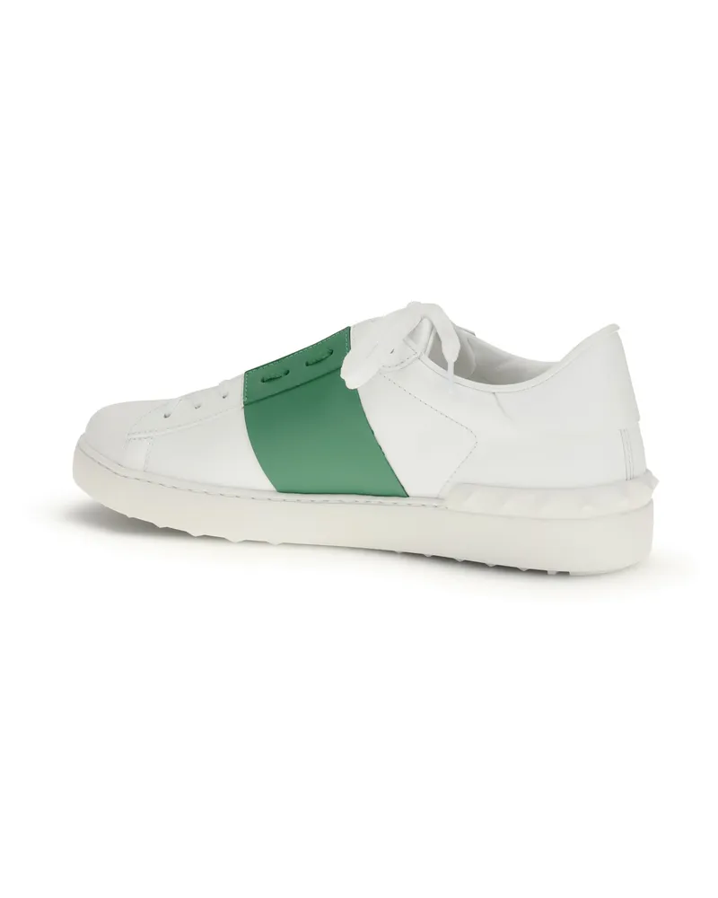 Valentino Garavani Men's Open Sneakers White-Green Briar Briar-White Trainers White/green Briar/white White
