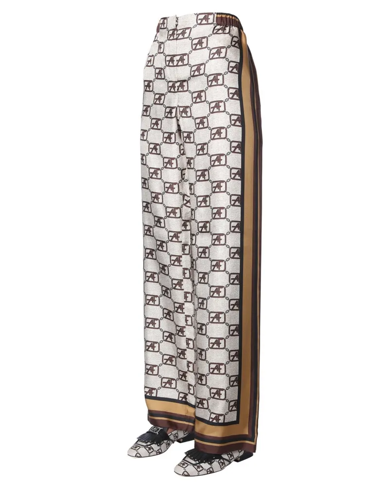 Alberta Ferretti Story Trousers — Beige Beige