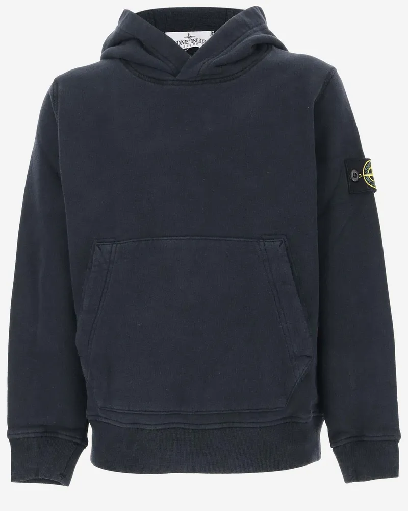Stone Island Cotton Hoodie — Navy Navy