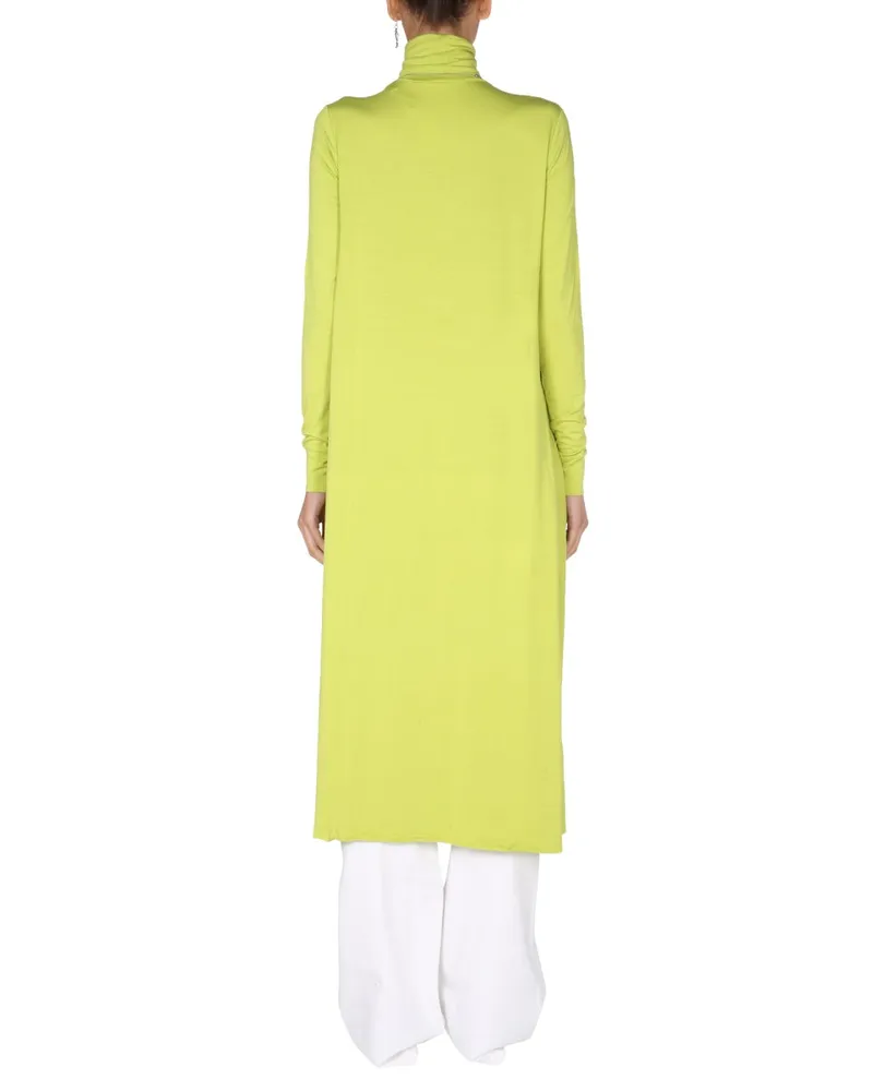 Raf Simons Embroidered Jersey Dress — Green Green